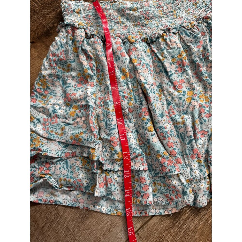 Easel Women's Wildflower Pull On Skirt‎ Floral Boho Chic Size Small Mini Skirt - Picture 3 of 7